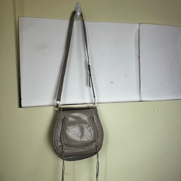 Rebecca Minkoff Vanity Saddle Bag Leather Bag Shoulder Crossbody Handle Western - Picture 10 of 16